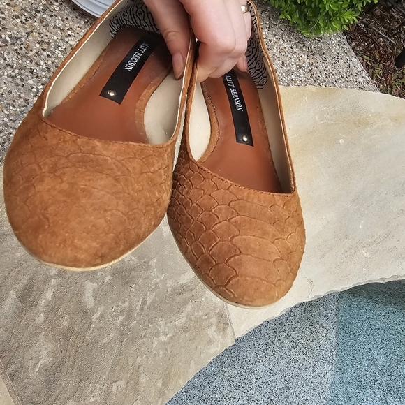 Matt Bernson ballet style low wedges leather 9.5M runs small 8,5..9 - Picture 5 of 14